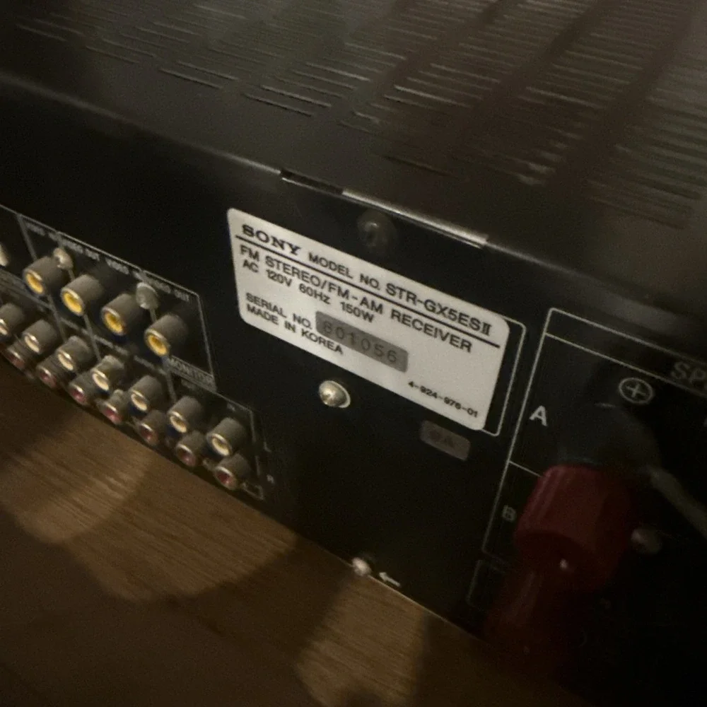 SONY STR-GX5ES II Spontaneous Twin Drive FM/AM Stereo Receiver TESTED & WORKS